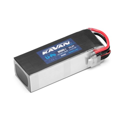 KAVAN 6s (22,2V) 8000mAh 30/60C Lipó Akkumulátor, Tápcsatlakozót nem tartalmaz !!!