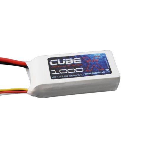 SLS X-CUBE 1000mAh 3s 11,1V 30/60C Lipó Akkumulátor, XT60 csatlakozó.