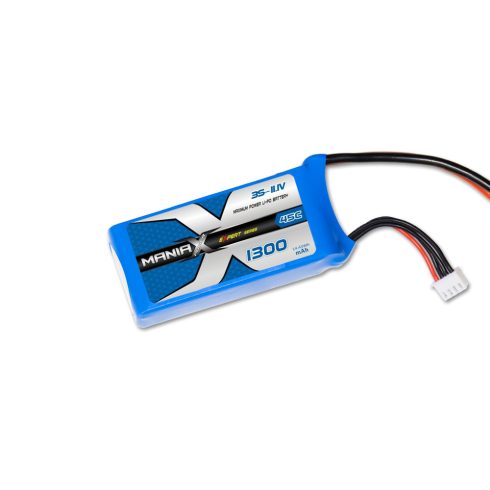 ManiaX Power LiPo 3S (11,1V) 1300mAh 45/90C eXpert Akkumulátor, XT60 csatlakozó.